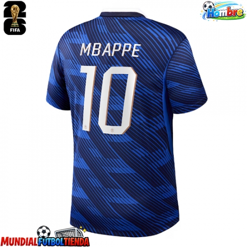 Camiseta Francia Kylian Mbappe #10 Primera Equipación Replica Mundial 2026 mangas cortas